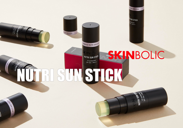 Skinbolic Nutri Sun Stick SPF 50+ in a sleek stick format, ideal for easy application and sun protection on the go.