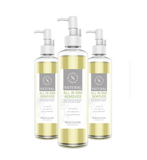 Skinculture ALL-IN-ONE Remover cream in a 300ml bottle, featuring a smooth texture and clean label design.