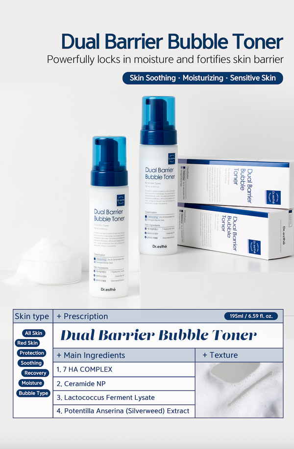 Dr.esthe Dual Barrier Bubble Toner 195 mL - product image 1