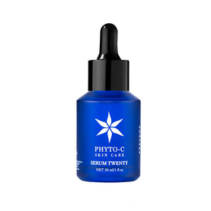 Phyto-C Skin Care Serum Twenty in a 30ml bottle, showcasing the lightweight texture and sleek packaging.