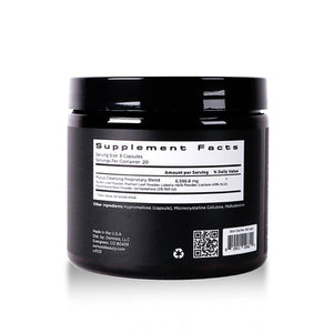 Osmosis Beauty Skin Clarifier 10-Day Blemish Cleanse supplement bottle back label with 100 capsules visible.