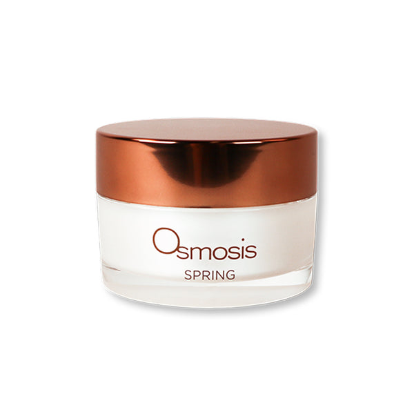 Osmosis Beauty Spring Fresh Enzyme Mask in a 30mL jar, showcasing the creamy texture and fresh, vibrant packaging.