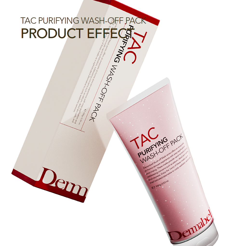 Skinculture TAC Purifying Wash Off Pack in a sleek container with a creamy texture ready for application.