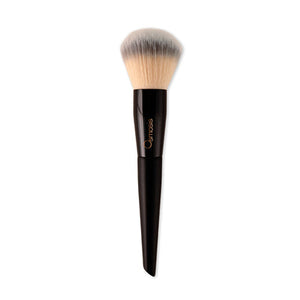 Osmosis Beauty The Powder Brush featuring soft bristles and a sleek handle for flawless application of skincare products.