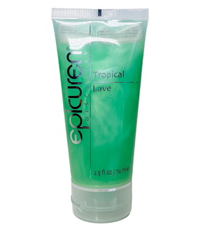 A tube of Epicuren Discovery Tropical Lave Body Cleanser with green and white label design, containing 2.5 Fl Oz of liquid.
