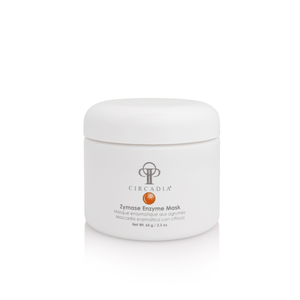 Circadia Zymase Enzyme Mask gel cleanser in a jar, showcasing the skincare product with a clean, professional appearance.