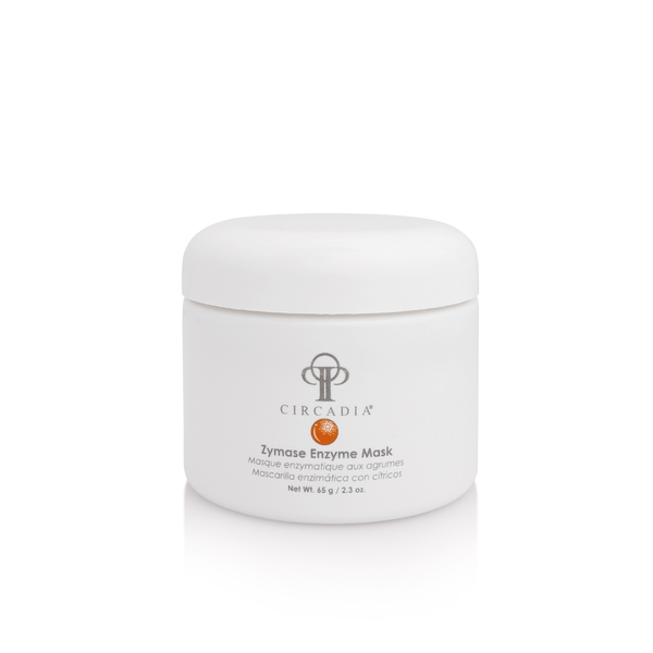 Circadia Zymase Enzyme Mask gel cleanser in a jar, showcasing the skincare product with a clean, professional appearance.