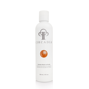 Circadia Zymase enzyme activator gel cleanser in a clear tube, showing the product label and gel texture.