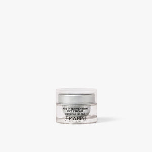 Jan Marini Age Intervention Eye Cream jar featuring dark spot treatment for brighter, youthful-looking eyes.