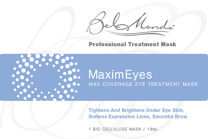 Bel Mondo Maxim Eyes 12 pc mask set featuring various eye masks in a colorful arrangement on a white background.