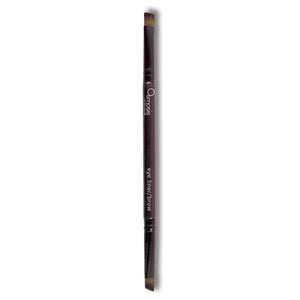 Osmosis Beauty eye liner and brow brush with fine bristles for precise application and shaping of eyebrows and eyeliner.