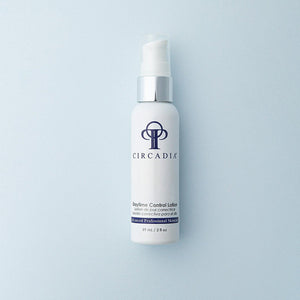 Circadia Daytime Control Gel Cleanser in a clear bottle with a pump, designed for daily skincare.