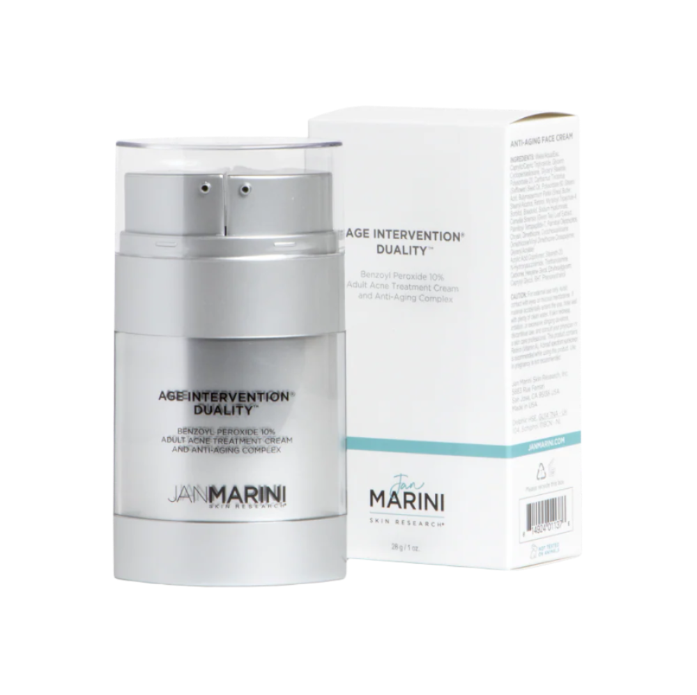Skincare product and packaging with 'Marini' branding on a white background