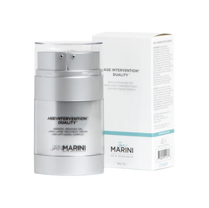 Skincare product and packaging with 'Marini' branding on a white background