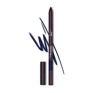 Osmosis Beauty Colour Eye Pencil swatch in navy, showcasing a smooth, vibrant line on a neutral background.