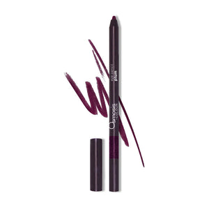 Osmosis Beauty Colour Eye Pencil in plum shade, showcasing a vibrant swatch on a neutral background.