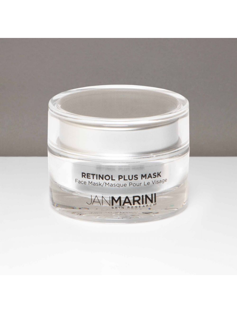 Jan Marini Retinol Plus Mask in a sleek jar, showcasing a rich, creamy texture ideal for rejuvenating facial skin.