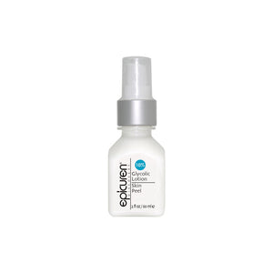 Epicuren Discovery Glycolic Lotion Skin Peel in a 2 Fl Oz bottle, featuring a clear liquid ideal for exfoliating skin.