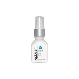 Epicuren Discovery Glycolic Lotion Skin Peel in a 2 Fl Oz bottle, showcasing its exfoliating formula for smoother skin.