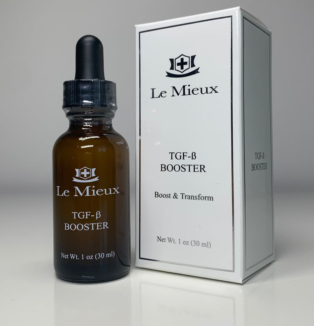 Le Mieux Snap Back Youth Serum with TGF-β Booster in a sleek bottle for anti-aging and skin rejuvenation.
