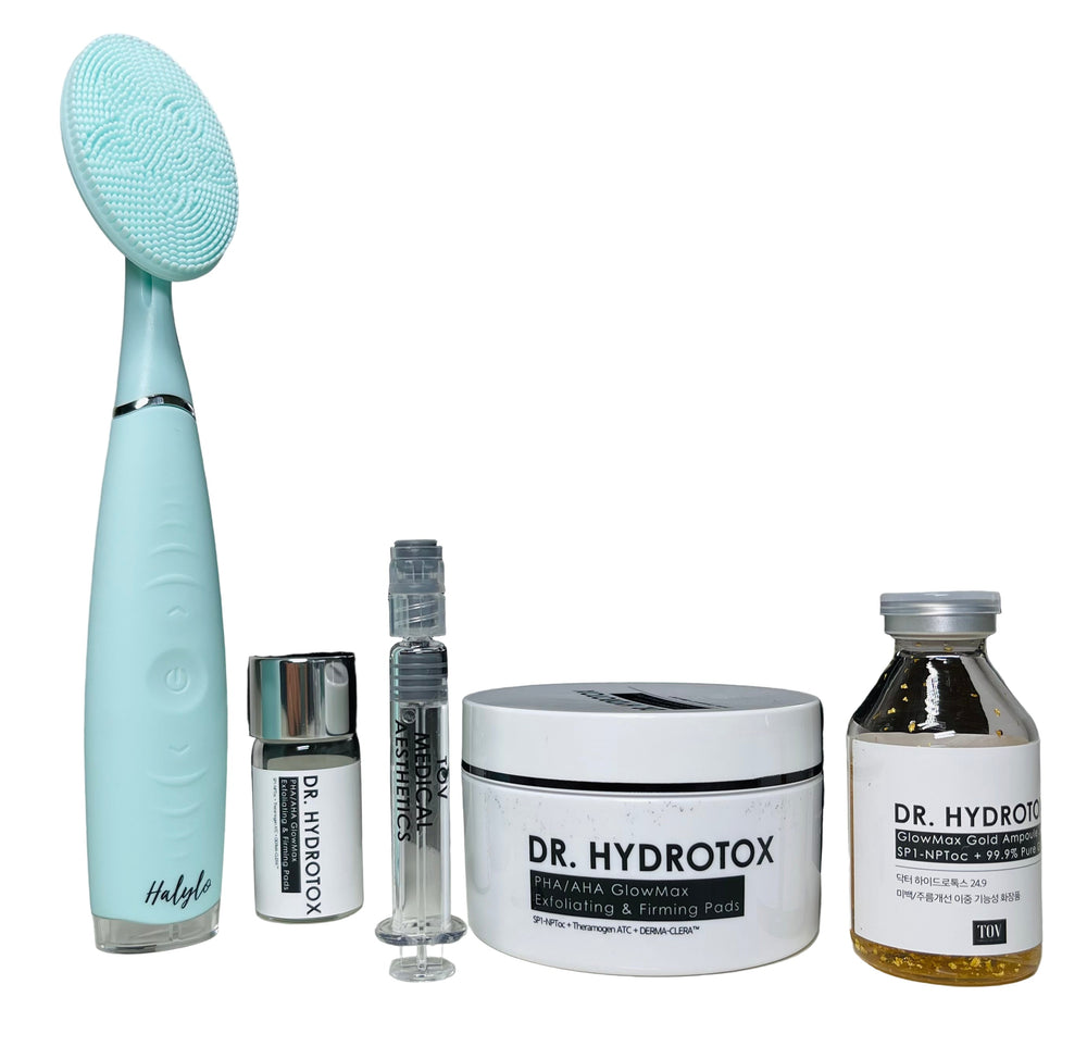 Hydrotox Glowmax Daily Skin Renewal System with Free sonic Face brush - European Beauty by B