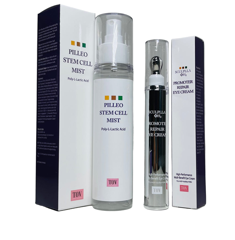 Sculplla+H2 Pilleo Stem Cell Mist 120ml with Promoter Repair Eye Cream - European Beauty by B