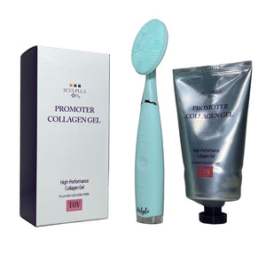 Sculplla +H2 Promoter Collagen Gel 150g / 5oz with Free Face Sonic Brush - European Beauty by B