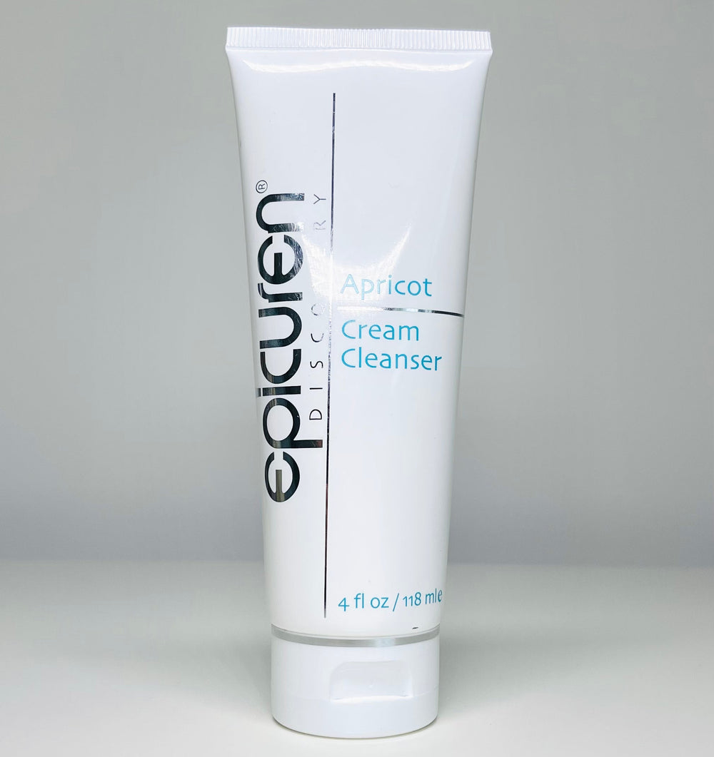 Epicuren Discovery Apricot Cream Cleanser in a lifestyle setting, showcasing the creamy texture and apricot color.