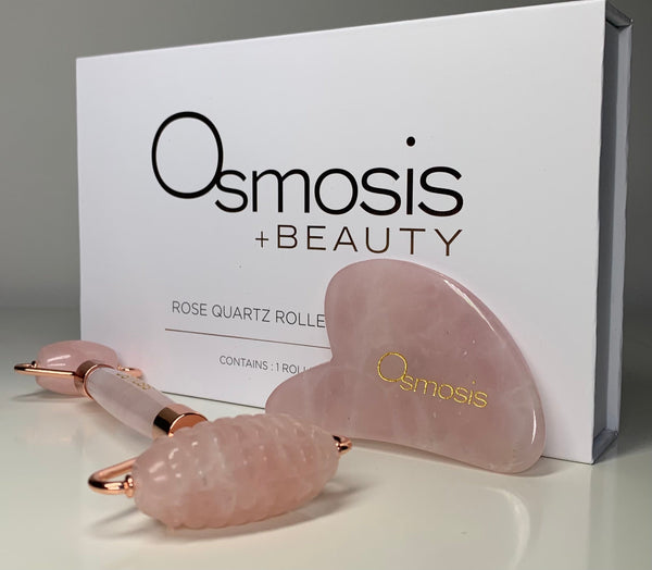 Osmosis Skincare Rose Quartz Roller & Gua Sha Set - European Beauty by B
