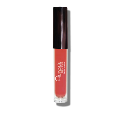 Osmosis Beauty Lip Intensive in a sleek tube, showcasing a rich, creamy texture for vibrant lip color.