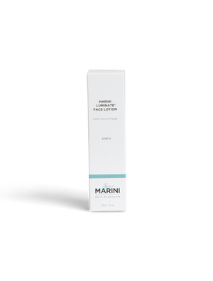 Jan Marini Luminate Face Lotion in a sleek bottle, designed for brightening and hydrating the skin.