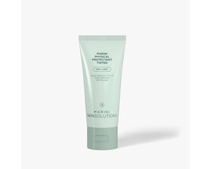 Jan Marini Marini Physical Protectant Tinted SPF 45 for dark spots in a sleek tube with a light to medium shade.