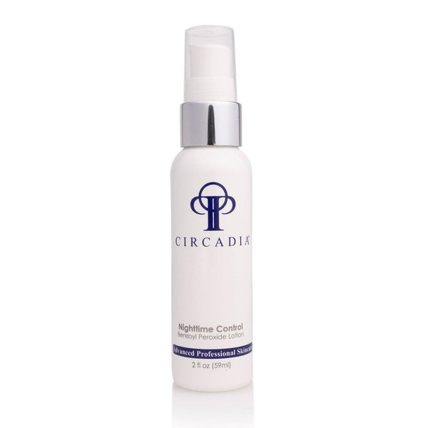 Circadia Nighttime Control Gel Cleanser with a clear tube and white gel inside, designed for nighttime skincare.