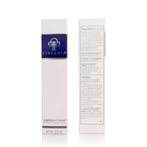 Circadia Nighttime Control Gel Cleanser in a clear bottle with a white pump, designed for nighttime skincare.
