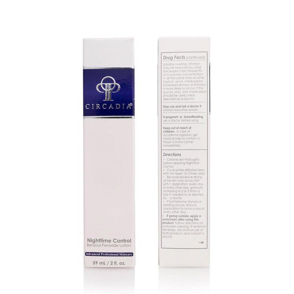Circadia Nighttime Control Gel Cleanser in a clear bottle with a white pump, designed for nighttime skincare.