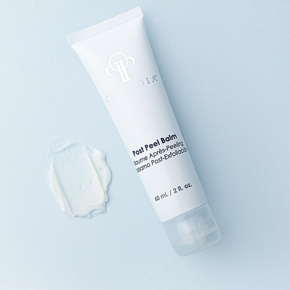 Circadia Post Peel Balm gel cleanser in a tube, designed for soothing skin after chemical peels and gentle cleansing.