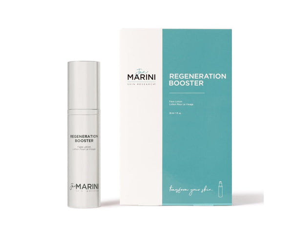 Jan Marini Regeneration Booster face cream in a sleek container, designed for skin rejuvenation and hydration.