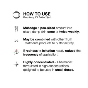 Truth Treatment Systems Resurfacing 1% Retinol Light 15ml - product image 3
