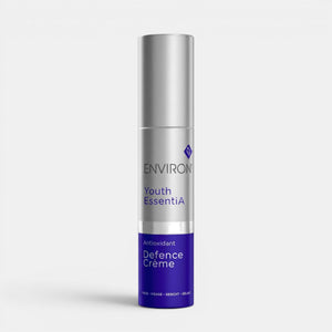 Environ Antioxidant Defence Crème in a sleek jar, part of moisturizers and treatments, designed to protect and nourish the skin.
