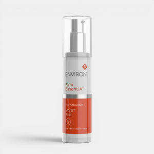 Environ Vita-Antioxidant AVST Gel in a clear jar, a rejuvenating moisturizer and treatment for healthy, hydrated skin.