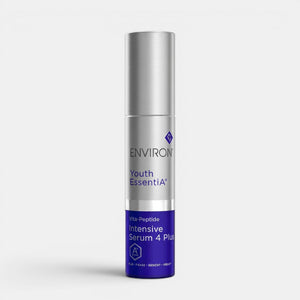 Environ Vita-Peptide Intensive Serum 4 Plus bottle with dropper, a skincare serum for anti-aging and skin renewal.