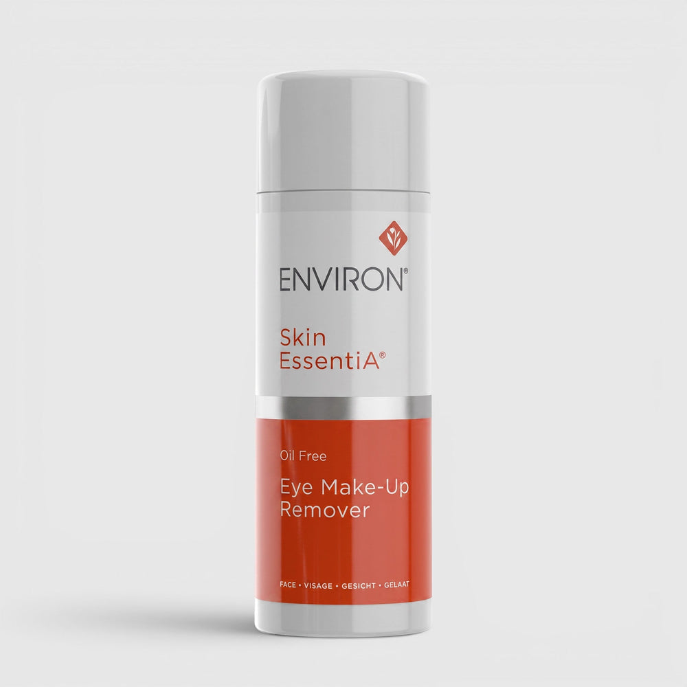 Environ Oil-Free Eye Make-up Remover in a bottle, designed for gentle eye makeup removal and eye care.