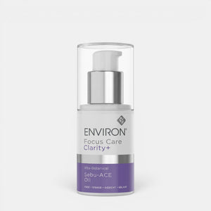 Environ Vita-Botanical Sebu-ACE oil in a clear glass dropper bottle, suitable for moisturizing and treating skin.