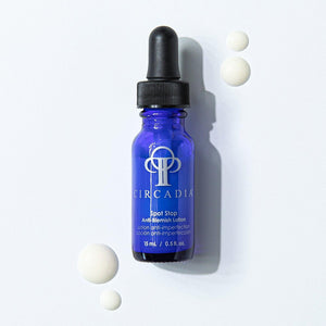 Circadia Spot Stop gel cleanser for acne-prone skin, featuring a clear tube with the product label and a white gel inside.