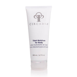 Circadia Tidal Moisture for Body gel cleanser in a clear bottle with a white cap, featuring a minimalist label design.