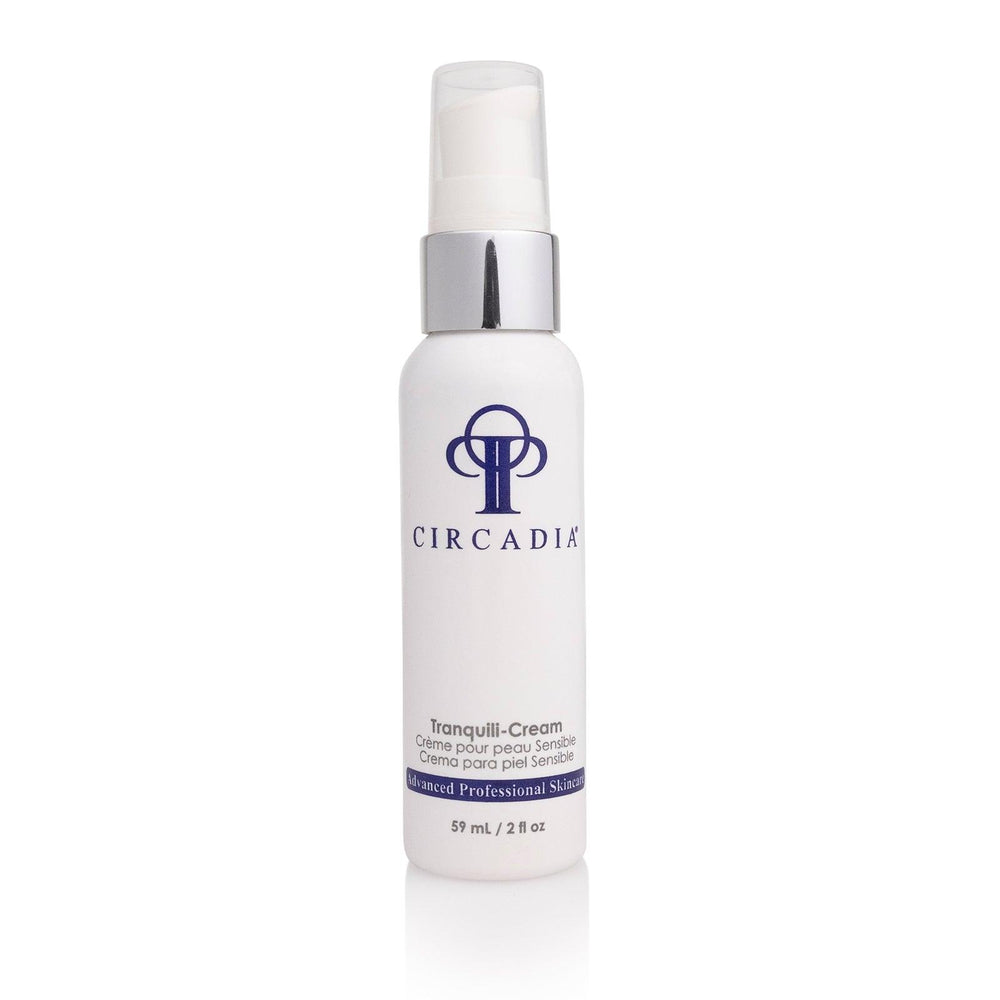 Circadia Tranquili-Cream gel cleanser in a white tube with blue accents, displayed on a plain background.