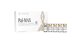 Skinculture Pal-Max Nutritive Anti-Aging exfoliator in a sleek bottle with a light texture on a clean background.