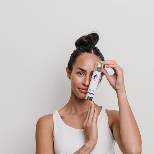 Circadia White Veil Brightener gel cleanser in a white tube, with a clean and simple design, ideal for brightening skincare.
