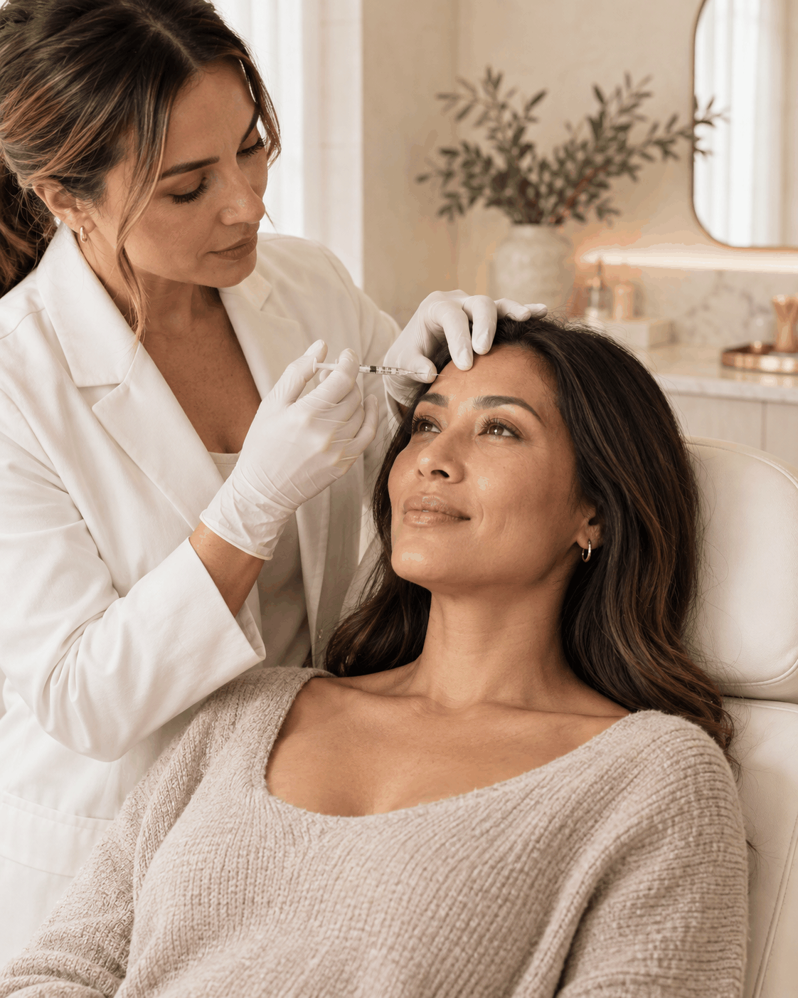 A personalized injectable treatment at The Aesthetics Spa